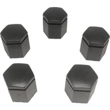 Hakay 19X24 mm Boyutunda 5 Adet Siyah Bijon Kapağı Seti