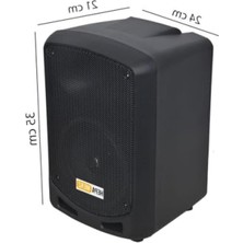Hakay Taşınabilir Şarjlı Ses Sistemi Çift Mikrofon Bluetooth USB 6.5 Inç 300W