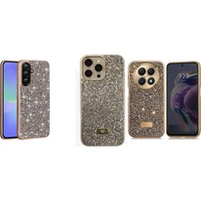 Prolysus Tecno Spark 40 4g Kılıf Işıltılı Simli Parlak Taşlı Kılıf