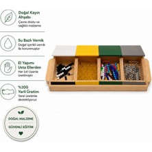 Montessori Gemisi Montessori Negatif Yılan Oyunu | Matematik Materyali | Negatif Boncuk Materyali | Ahşap Montessori Eğitim Materyali | Okul Öncesi Eğitim Seti