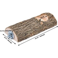 Hakay Doğal Ağaç Kuş Tüneği ve Yemlik 15 cm