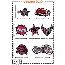 Hakay Ütü ile Yapışan Dokuma Seti - Patch Yama Girl Modeli