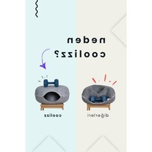 Hakay 60CM Açık Gri Donut Kedi Tüneli/yatağı - Eğlenceli ve Konforlu
