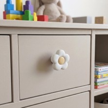 Eymen Yapı Çocuk Odası Mobilya Kulp Dolap Düğme Gül No:43