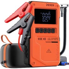 Hakay 10000MAH Jump Starter Akü Takviye Cihazı ve Hava Pompası ile Çok Amaçlı Kullanım