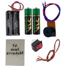 Hakay Zil Sesi Deney Seti 1 Paket Elektronik Ni Zil Deney Zili Je Tasarım Zili Alarm Sinyal Zili Haparlör Zili