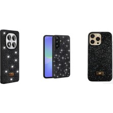 Prolysus Tecno Camon 40 Pro Kılıf Işıltılı Simli Parlak Taşlı Kılıf