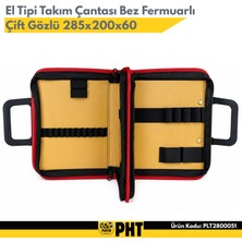 Platin Hırdavat El Tipi Takım Çantası Bez Fermuarlı Çift Gözlü PLT2800051