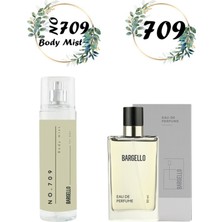 Bargello 709 Erkek Parfüm Oriental 50 ml Edp + No 709 Body Mist Vücut Spreyi 210 ml Parfüm Seti