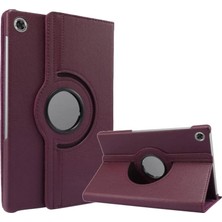 Mudanis Lenovo Tab M10 TB311FU Kılıf 360 Tablet Deri Kılıf - Mürdüm