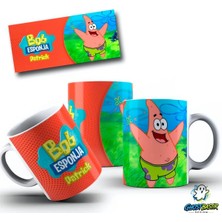 Ghostbastır Design Sünger Bob Patrick Kupa Bardak | Tek Adet K0463