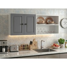 Kenz Life Kenzlife Membran Hazır Mutfak Dolabı Supsup Gribyz Çerçeve 160*60*32 Mebran Kapak Suntalam Gövde Arkalıklı