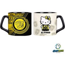 Ghostbastır Design Al Ittihad Hello Kitty Kupa Bardak | Tek Adet 0946