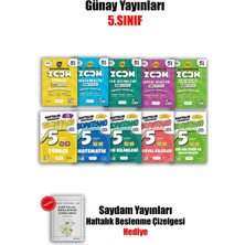 Günay Yayınları 2026 Yeni 5 Sınıf Zoom Soru Bankası ve 32 Haftalık Denemeler 10 Kitap Maarif Model Fuulset