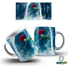 Ghostbastır Design Fanus Gülü Kupa Bardak | Tek Adet K0472