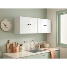 Kenz Life Kenzlife Hazır Mutfak Dolabı Esma Mat Beyaz 160*60*22 Arkalıklı Suntalam