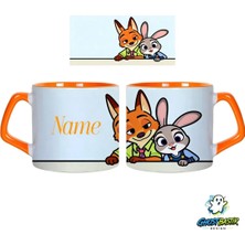 Ghostbastır Design Kişiye Özel Zootropolis Judy ve Nick Kupa Bardak | Tek Adet 0927
