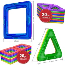Desire Deluxe Manyetik Blok Seti | Stem & Montessori Eğitim Seti | Okul Öncesi ve Ilkokul Çocukları Için Sınırsız Yaratıcılık | Bpa Içermez | 3+ Yaş | 40 Parça