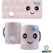 Ghostbastır Design Kawaii Tavşan Kupa Bardak | Tek Adet K0482