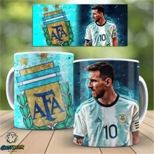 Ghostbastır Design Messi Kupa Bardak | Tek Adet K0454