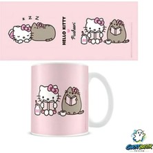 Ghostbastır Design Pusheen ve Hello Kitty Kupa Bardak | Tek Adet K0495
