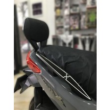 Hakay Kuyruk Koruyucu Pad, Siyah Beyaz Renk, Yamaha Xmax 250 Için