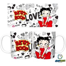 Ghostbastır Design Betty Boop Kupa Bardak | Tek Adet K0466