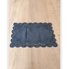 Marys Concept Kelebek Nakışlı Servis Õrtüsü Siyah