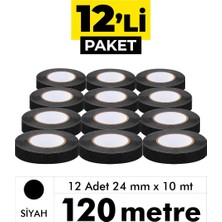 Unitape Siyah Merdiven/Zemin Kaydırmaz Bant 24 mm x 10 mt 12’li Paket