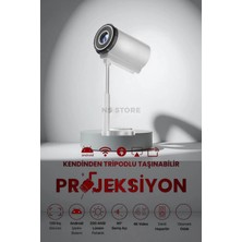 Genel Tedarik Tripotlu, Wifi ve HDMI Bağlantılı Taşınabilir Hd Çözünürlüklü LED Projektör Cihazı
