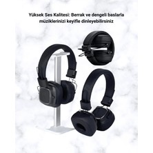 Mrt Teknik Bluetooth 5.3 Rainbow Işıklı Kulak Üstü Kablosuz Kulaklık Yeni Nesil