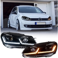 Vw Golf 6 2009.2012 Golf 7.5 Dizayn J Krom Ledli Ön Far