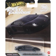 Hot Wheels Premium Fast & Furious Lamborghini Aventador Coupé 25. Yıl 5/5 Metal Model Araba