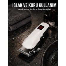 sbodurhome Tıraş Makinesi Profesyonel Saç ve Sakal Kesme Milim Ayarlı Dijital Göstergeli Yeni Nesil