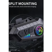 Mudanis Y10 Kask Kulaklık Bluetooth Motosiklet Kulaklık 5,3 Bluetooth Intercom Motorsiklet Kulaklık