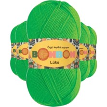 Mudanis 5 Adet Lüks Patik Ipi Yünü Neon 98395 - Bonbon Mudanis