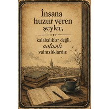 Lucena Retro Edebi Söz Ahşap Mdf Duvar Tablosu Vintage Dekoratif Motivasyon Panosu 47