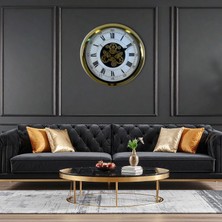 Ankaverse Aurelius Gold 60 cm Çarklı Duvar Saati