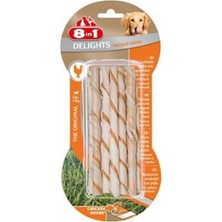 8in1 Delights Twisted Sticks Tavuklu Köpek Ağız Bakım Çubuğu 10'lu 55 gr