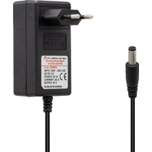 Powermaster PM-32862 12 Volt - 2.5 Amper 5.5*3.0 mm Iğneli Uç Plastik Kasa Adaptör (Dsmart-Digiturk)