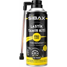 Sibax SB9000 Lastik Tamir Spreyi 400 ml Patlak Lastik Şişirme ve Onarım Kiti