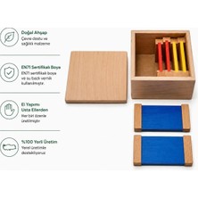 Montessori Gemisi Montessori Renk Tablacıkları 1. Kutu | Ahşap Renk Eşleştirme Materyali | Montessori Renk Tablacıkları | Ahşap Oyuncak | Okul Öncesi Eğitim Materyali | Duyu Materyalleri