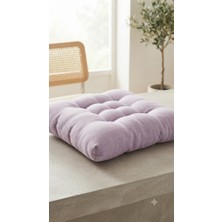 Yuvina 4'lü Sandalye Minderi 40X40 cm –9 Puntolu- Yumuşak Dolgulu, Yıkanabilir, Bağcıklı, Mutfak, Balkon, Bahçe ve Yemek Odası Için