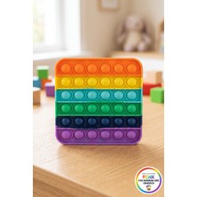 Vivenda Pop It Duyusal Zeka Oyuncağı Kare Kabarcık Patlatma Stres Rahatlatıcı Fidget Oyuncak 12X12 cm