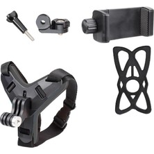 Esranın Dünyası Aksiyon Kamera ve Telefon Tutucu Kask Aparatı Gezi Seyahat ve Sürüşlerde Kullanmak Için Cep Telefonu Kask Tutucu (Tüm Modeller Ile Uyumlu) X001