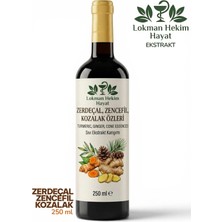 1 x 250 ml Zerdeçal, Zencefil & Kozalak Özleri Sıvı Ekstrakt Karışımı Lokman Hekim Hayat