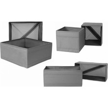 Belirtilmemiş Ikea Skubb Kutu, 6'lı Set, Gri Saklama Bölmesi Yeni̇