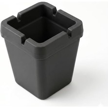 Esranın Dünyası Plastik Küllük, Rüzgar Geçirmez Derin Bahçe ve Balkon Küllüğü, Isıya Dayanıklı Kırılmaz Kare Sigara Tablası, Koku Hapseden Dış Mekan Küllük, Siyah