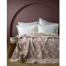 Apricitas Home Amore Pudra Çift Kişilik Müslin Tek Yatak Örtüsü
