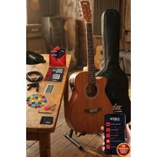 Belirtilmemiş Midex PHX-188ST Ekolayzerli Elektro Akustik Gitar 4/4 Gerçek Ağaç
